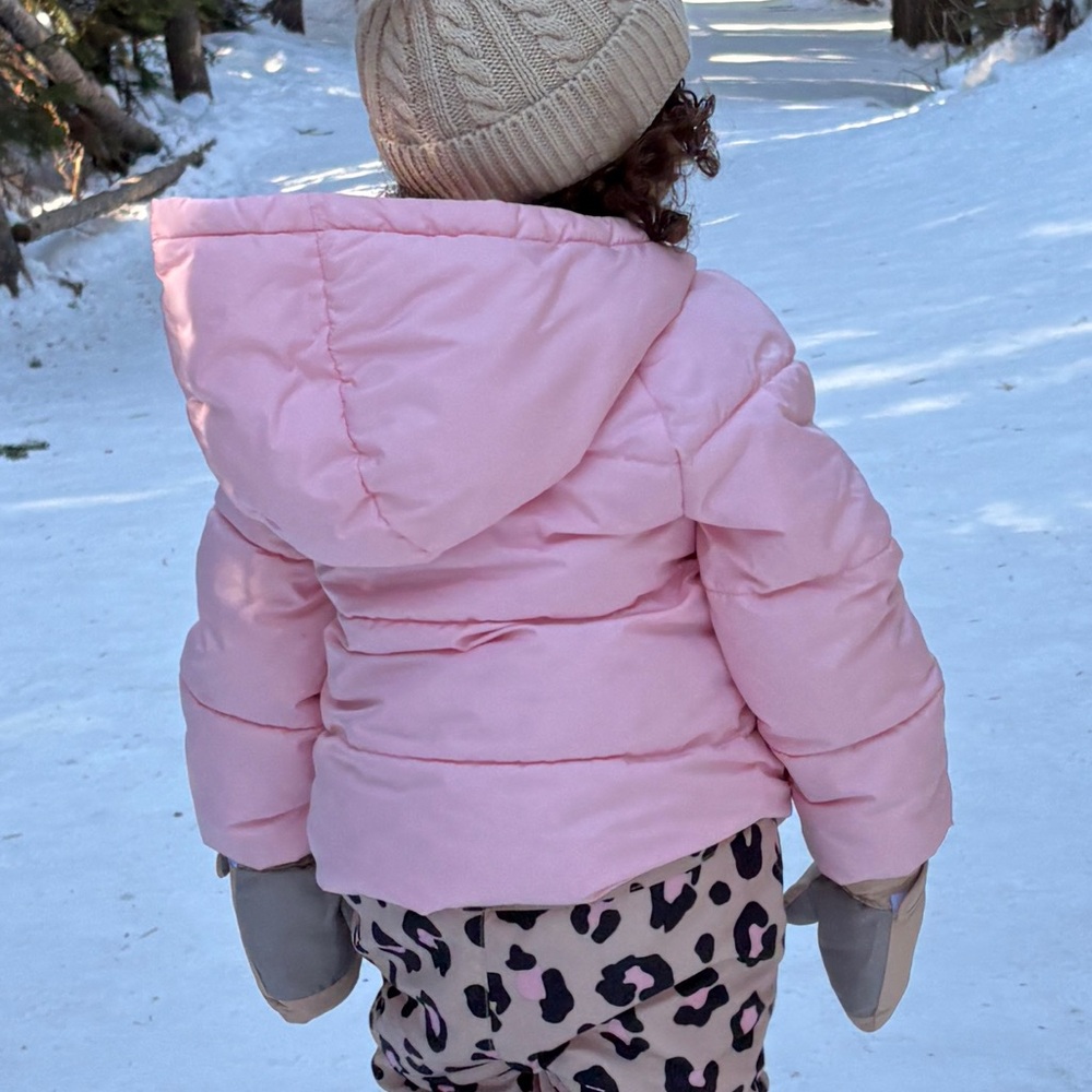 Pink coat for toddler